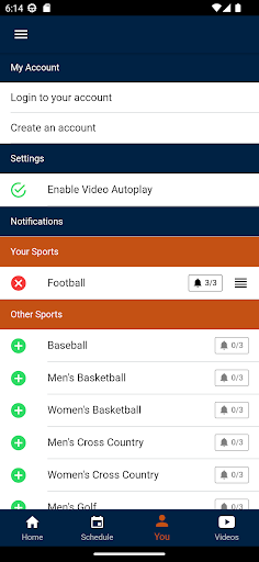 Screenshot of Hope College Athletics