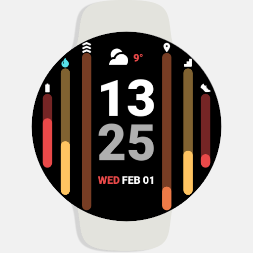 Stripes Pixel Watch Face logo