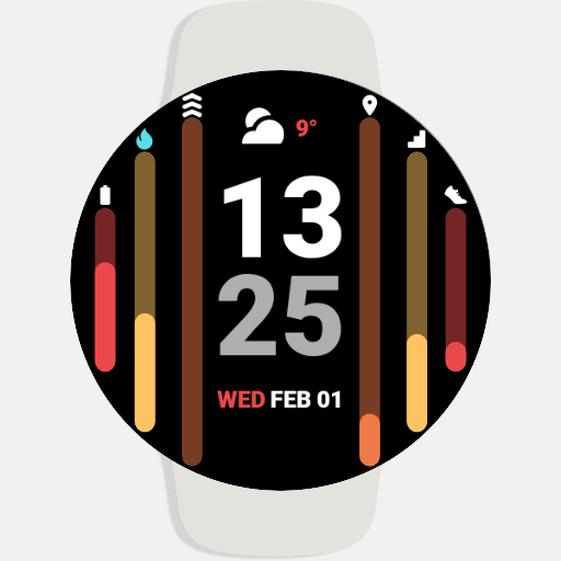 Stripes Pixel Watch Face 1.1.0 Icon