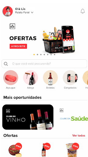 Android application Palato Supermercado screenshort