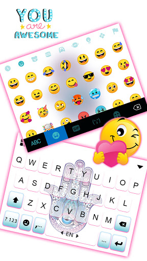 Hamsa Hand Keyboard Background Screen 3