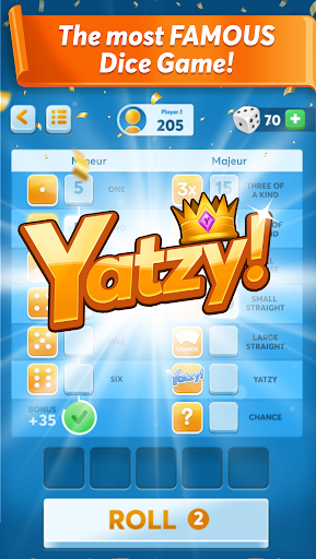 Android application Yatzy screenshort