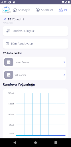 Android application GymTekno screenshort