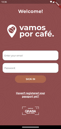 Android application Vamos por Café screenshort