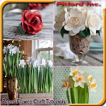 Cover Image of Download flower paper craft tutorials  APK