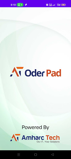 Android application AT Orderpad screenshort