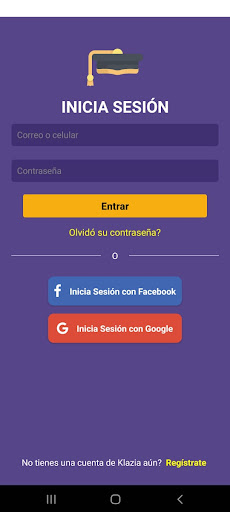 Android application Klazia screenshort