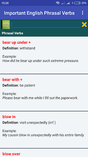 Wow! English Phrasal Verbs Screen 2