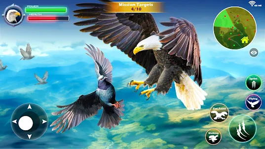 Simulador de águia real