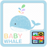 Baby whale K icon