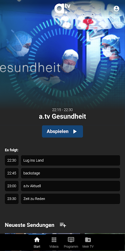 Android application a.tv screenshort