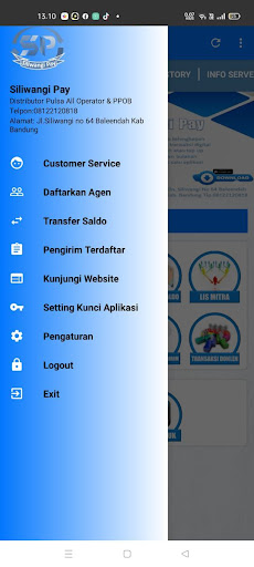 Android application Siliwangi Pay screenshort