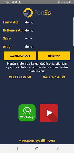 Android application Halı Yıkama Programı screenshort