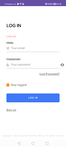 Netatmo Energy widget Screen 2