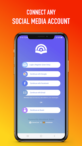 Android application Qurancast (Terteel/ترتيل) screenshort