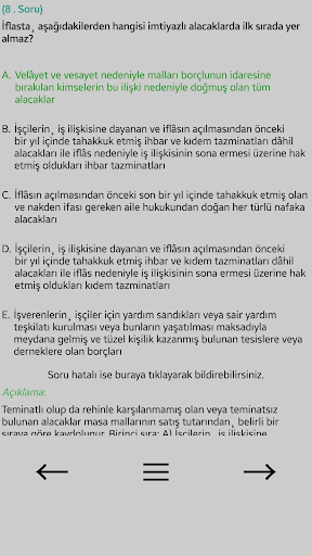 KPSS A, Kurum Sınavları Screen 2