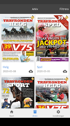 Travronden tidning Screen 2