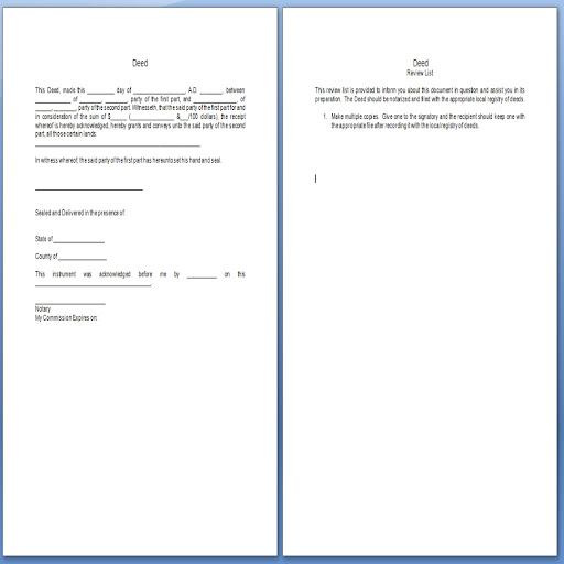 Real Estate Deeds Templates 2