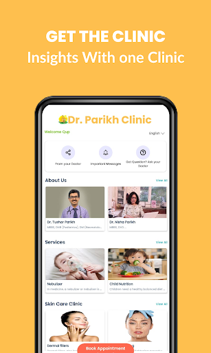 Android application Dr Parikh Clinic App screenshort