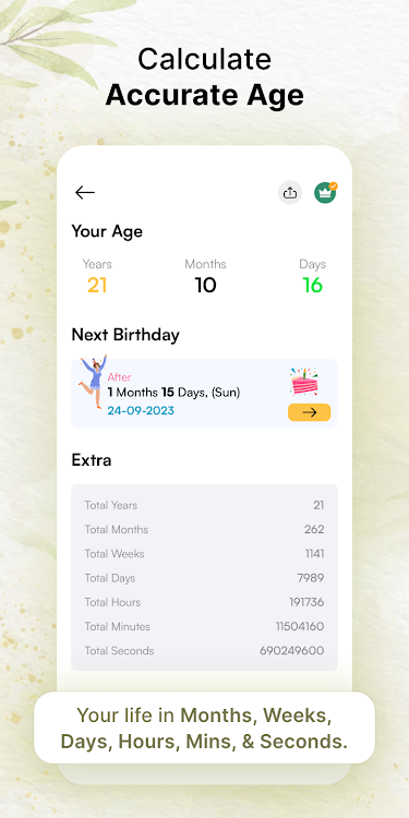 Age Calculator & Event Tracker - 2.4 - (Android)
