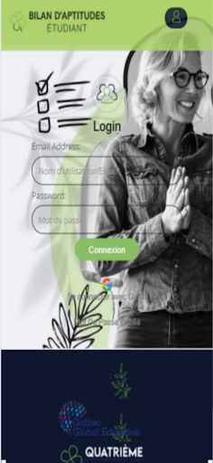 Bilan daptitudes étudiant Screen 2