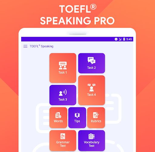 Screenshot of Speaking: TOEFL® Speaking