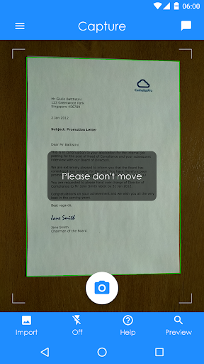 Android application Mobile Capture screenshort