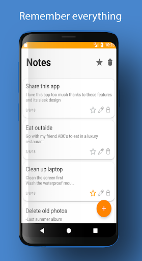 Android application Notes screenshort