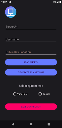 Android application ServerCommander screenshort