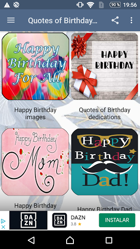 Android application TEXT TO SEND ON BIRTHDAYS screenshort