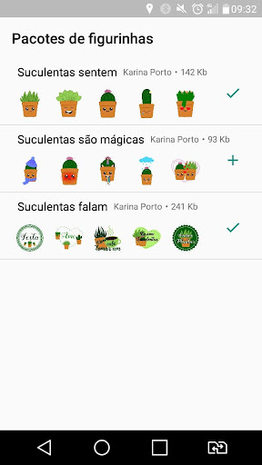 Figurinhas Suculentas para Wha Screen 2