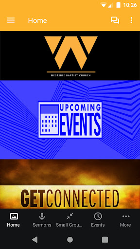 Android application WBC Waynesville screenshort
