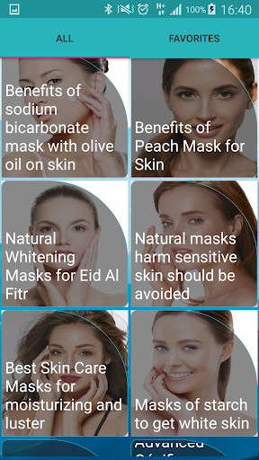Android application Skin masks screenshort