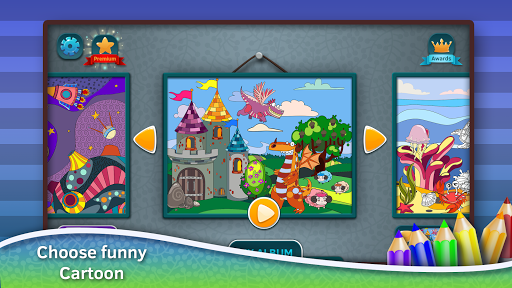 Android application Fun coloring pages for kids screenshort