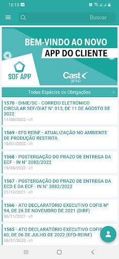 Android application SOF APP - SOFICOM screenshort