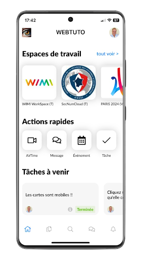 Wimi Workspace Screen 2