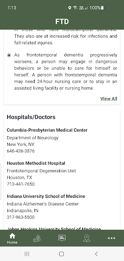 Frontotemporal disorders FTD Screen 3