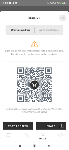 Hordes Wallet - Ordinals Screen 3