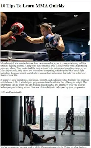 MMA Fighting Training Tips