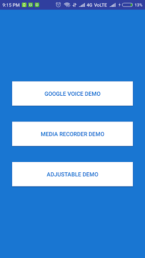 Android application WaveView like ios8 siri screenshort