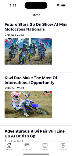 Android application Motorcycling NZ (v2) screenshort