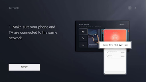 MagiConnect TV App Services Screen 2