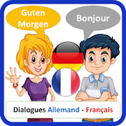 learn German French with A1 A2 dialogues