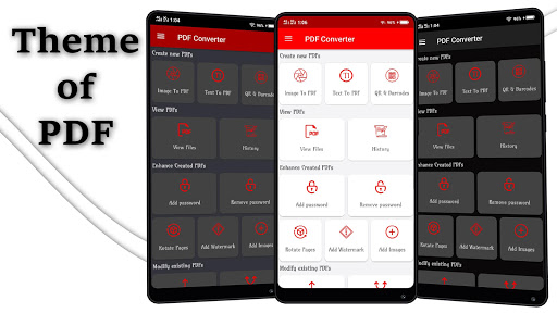 Android application PDF Convertor - PDF Reader,Edi screenshort