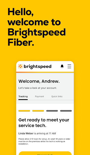 Android application Brightspeed Fiber screenshort