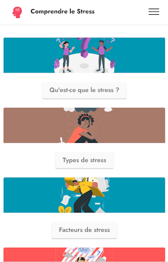 Android application Comprendre le Stress screenshort