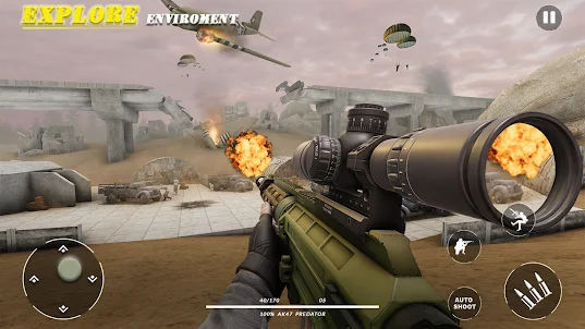 War Shooter: 射擊大戰 小遊戲 狙击 真的 子彈