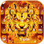 Flaming Fire Lion Keyboard The