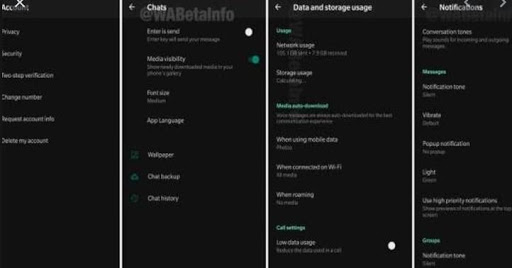 como cambiar whataps a modo os Screen 3