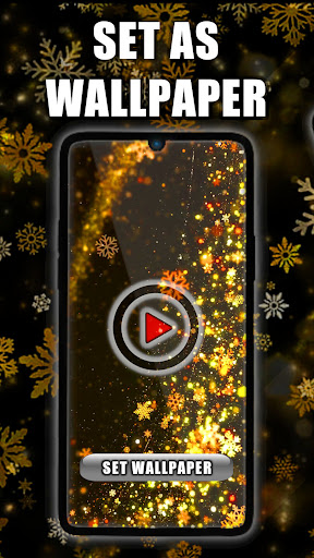 Android application Glitter Snowflake Wallpaper screenshort